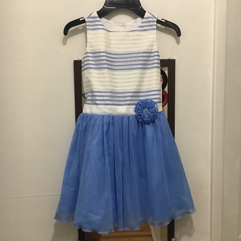 Jona Michelle Striped Tulle Tutu Petticoat Dress